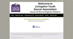 Desktop Screenshot of livingstonyouthsoccer.org